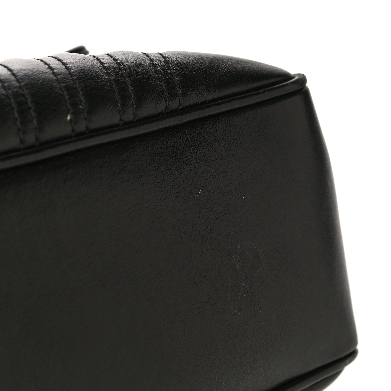 Gucci Calfskin Matelasse Sylvie Web Small GG Marmont Top Handle Shoulder Bag Black 22 of 31