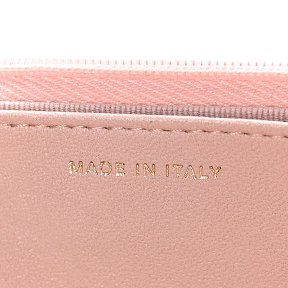 Chanel Shiny Lambskin Quilted Golden Links Wallet On Chain WOC Light Pink 7 of 11