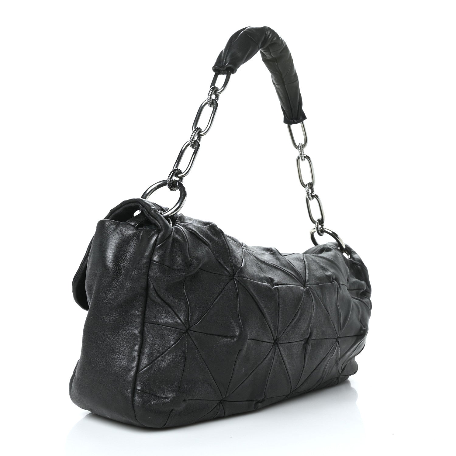 Chanel Lambskin Quilted Soft Squares Origami Flap Black 2 of 11