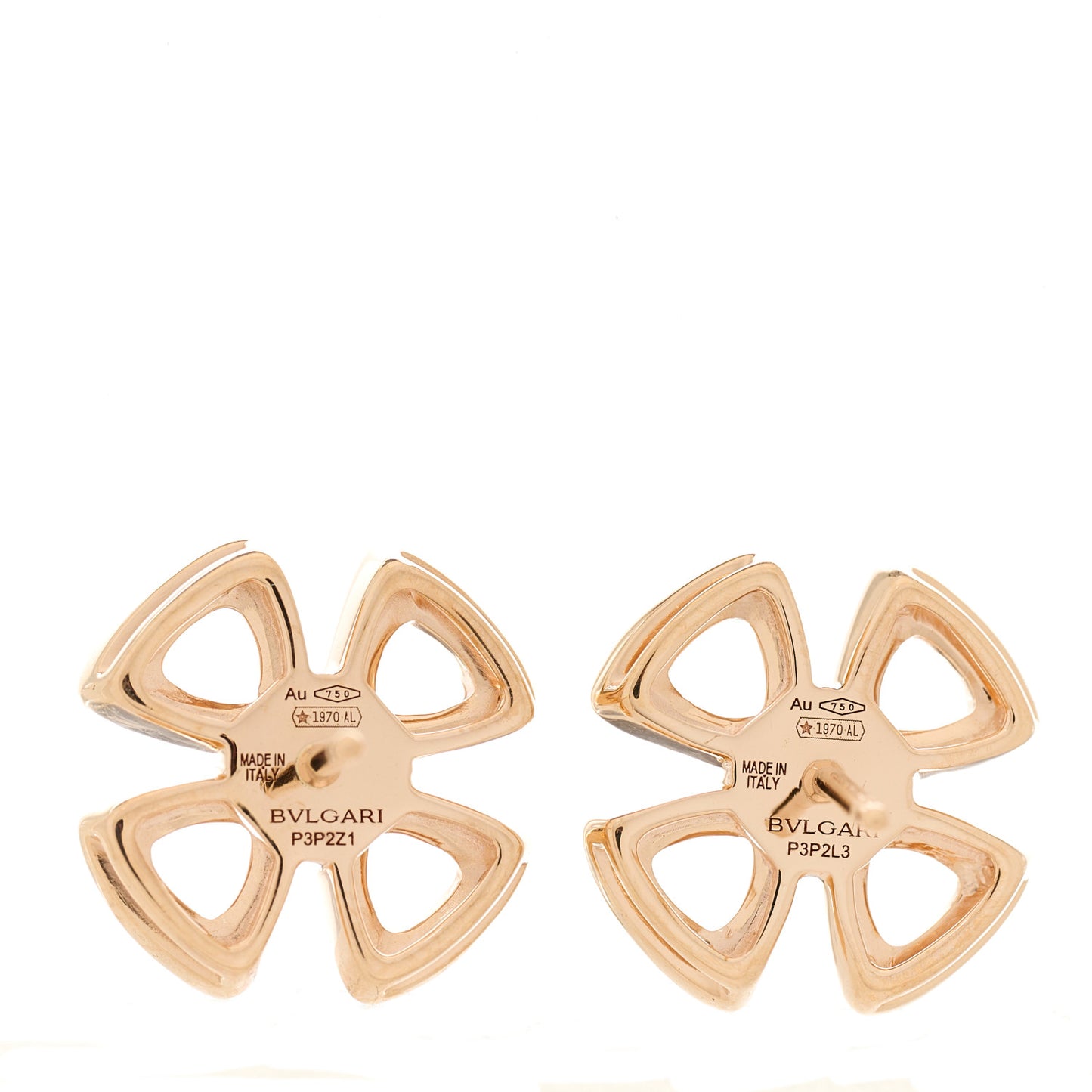 18K Rose Gold Diamond Pave Fiorever Earrings