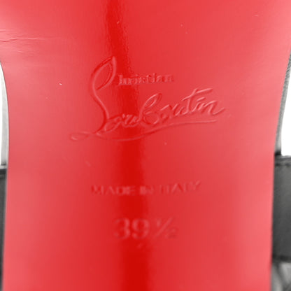 Christian Louboutin Calfskin O Marylin 85 Slingback Sandal Heels 39.5 Black 7 of 8