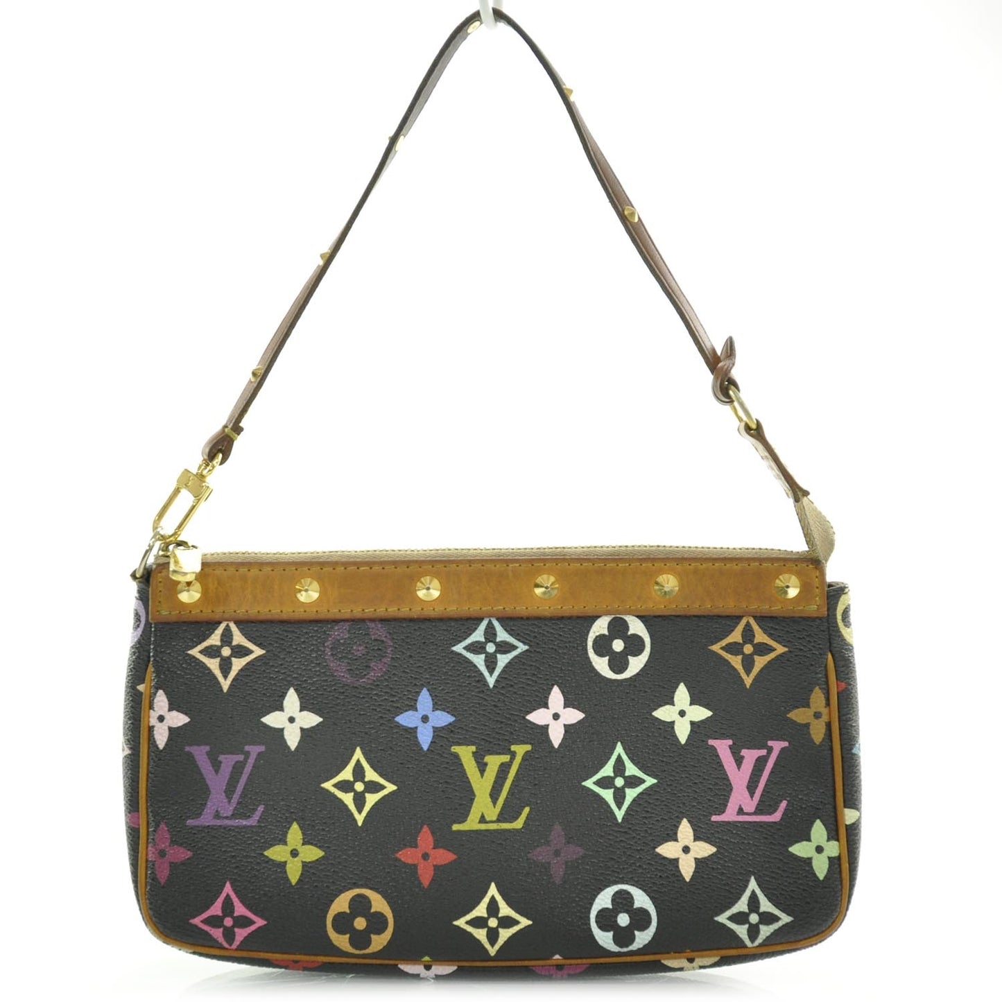 Monogram Multicolor Pochette Accessories Black