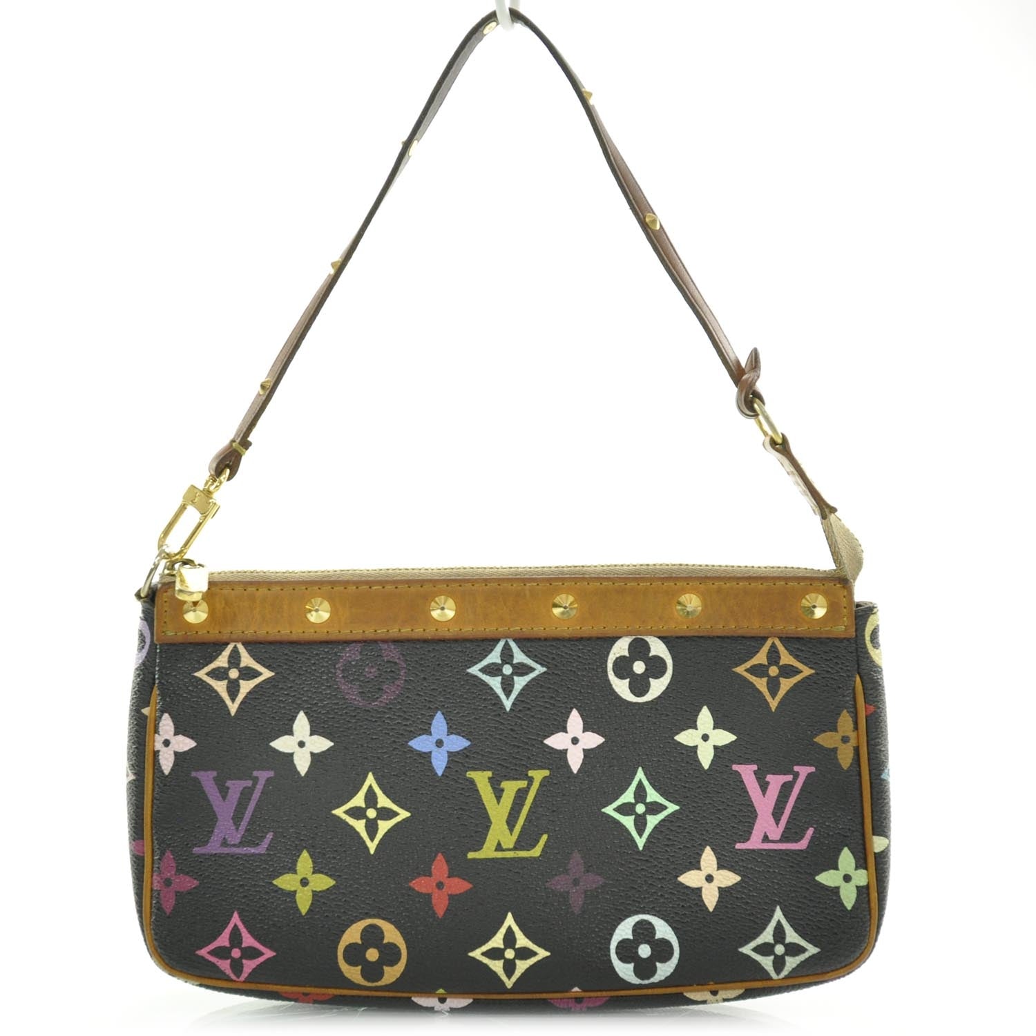 Louis Vuitton Monogram Multicolor Pochette Accessories Black 1 of 8