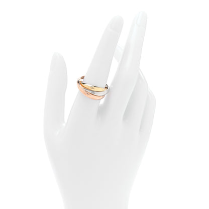 Cartier 18K Pink Yellow White Gold Classic Les Must De Cartier Trinity Ring 58 8.5 2 of 4