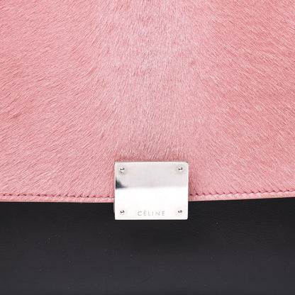 Celine Shaded Pony Hair Calfskin Medium Trapeze Pink 8 of 9