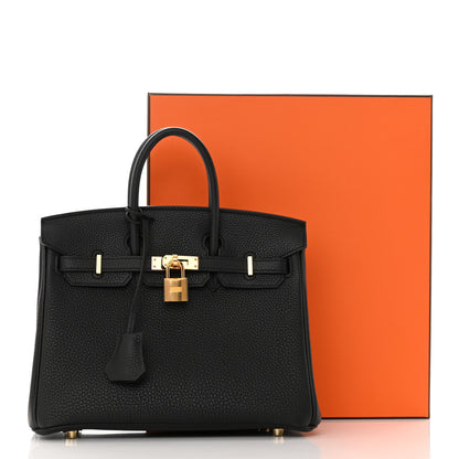 Hermes Togo Birkin 25 Black 13 of 13