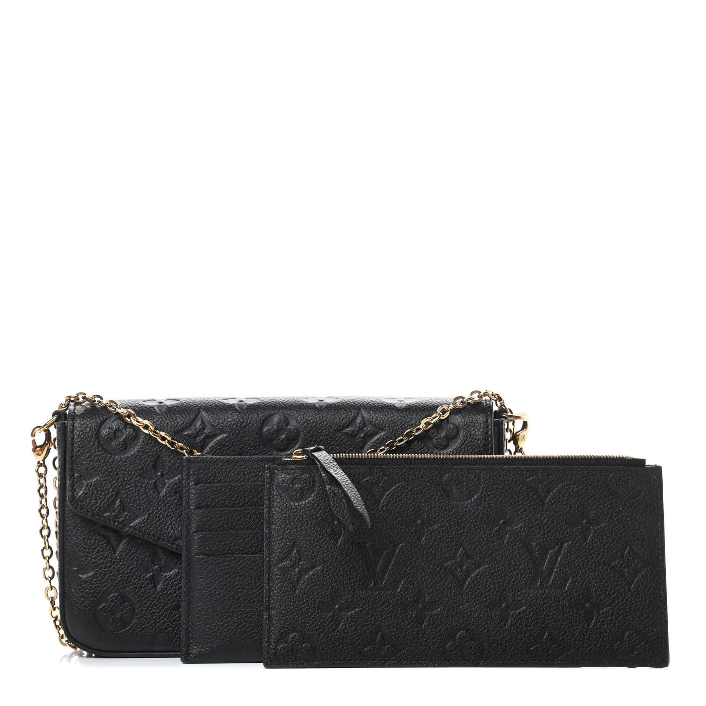 Empreinte Pochette Felicie Chain Wallet Black