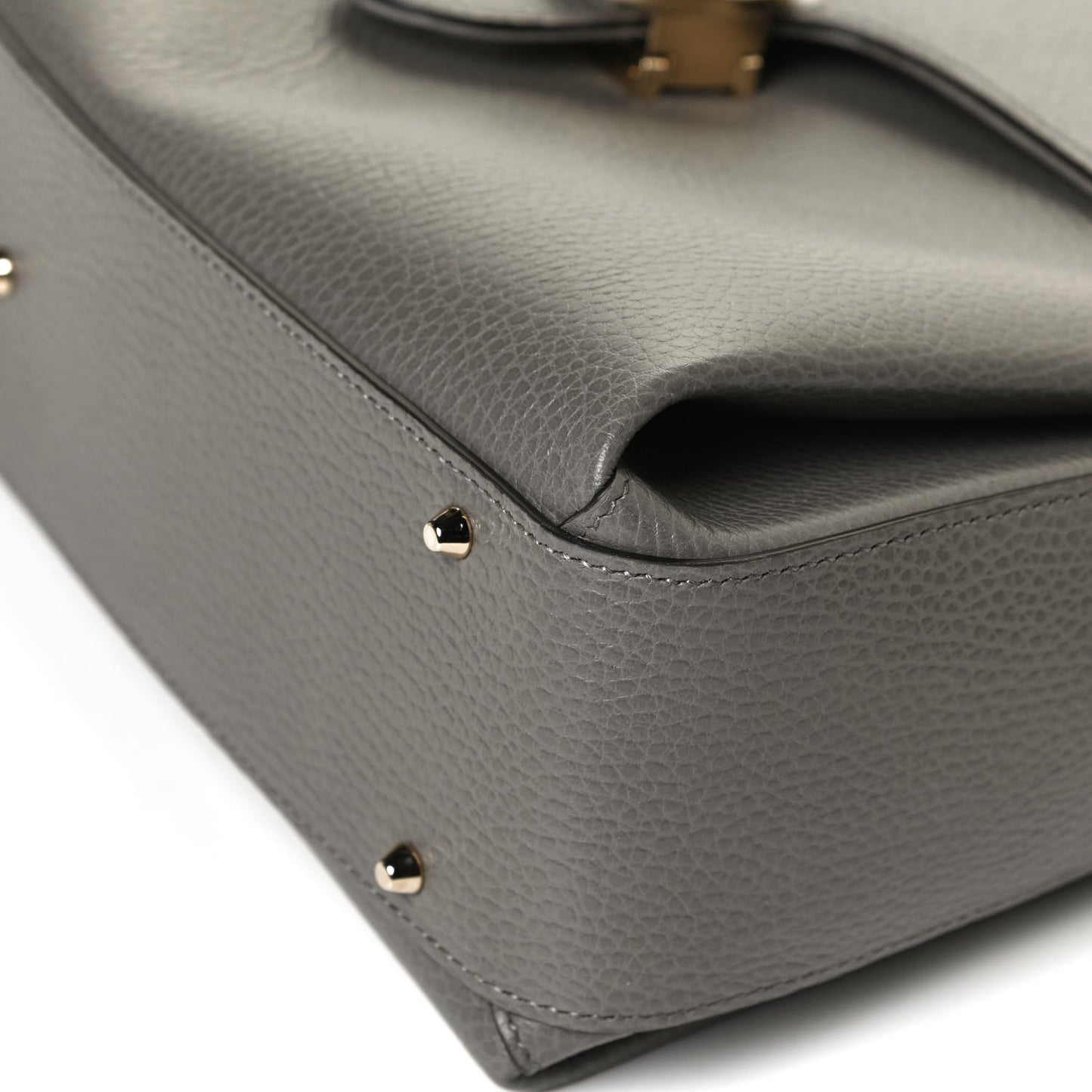 Dollar Calfskin Medium Interlocking G Top Handle Shoulder Bag Loess