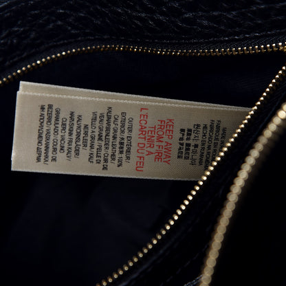 Burberry Signature Grain Calfskin Check Embossed Small Chichester Crossbody Clutch Bag Black 7 of 9
