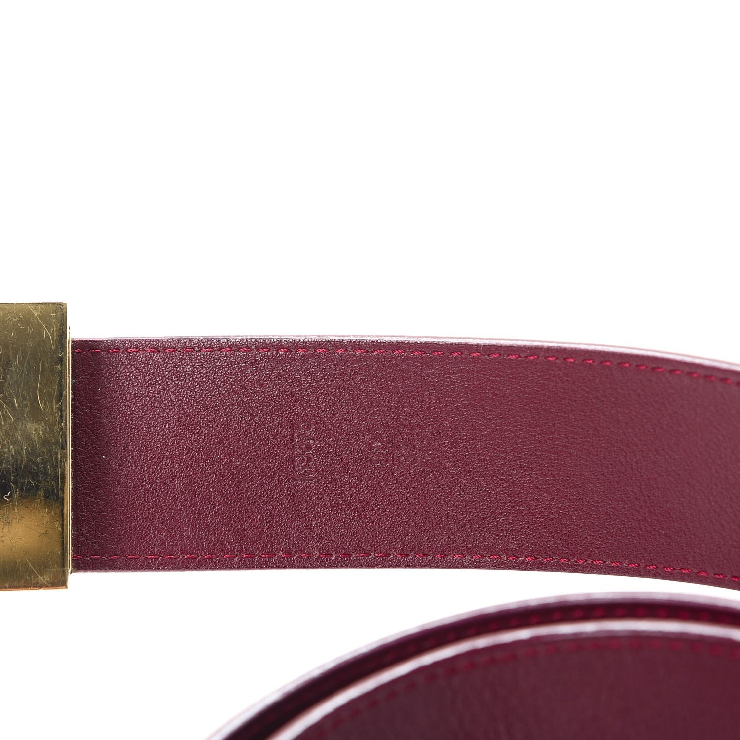 Louis Vuitton Vernis LV Facettes Belt 80 32 Rouge Fauviste 5 of 10