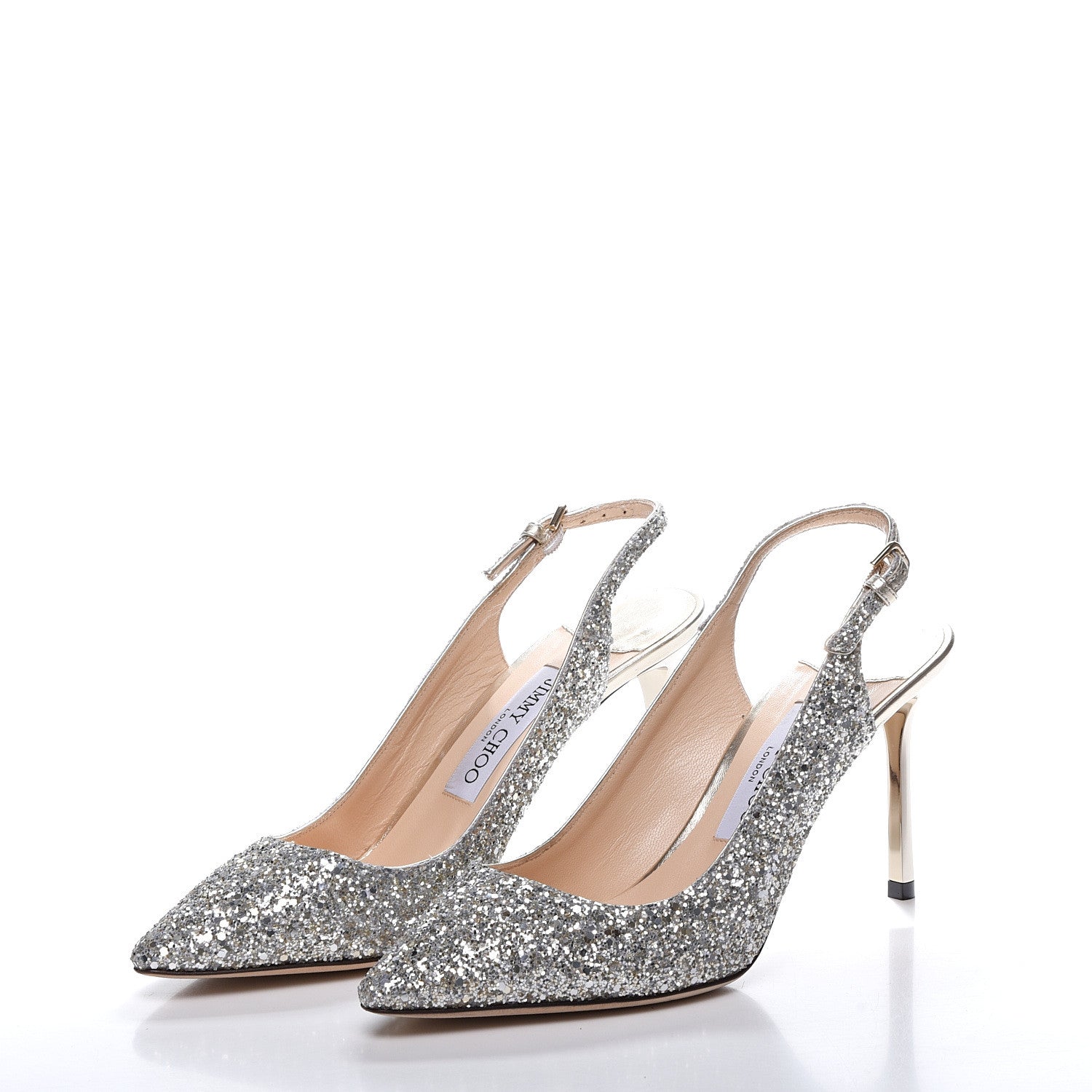 Jimmy Choo Glitter Erin 85 Slingback Pump 38.5 2 of 11
