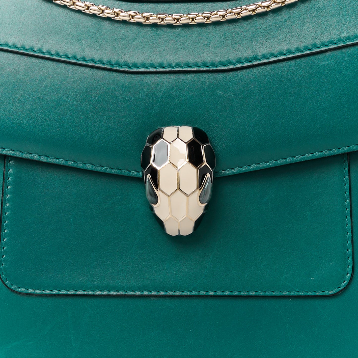 Calfskin Serpenti Forever Crossbody Emerald Green