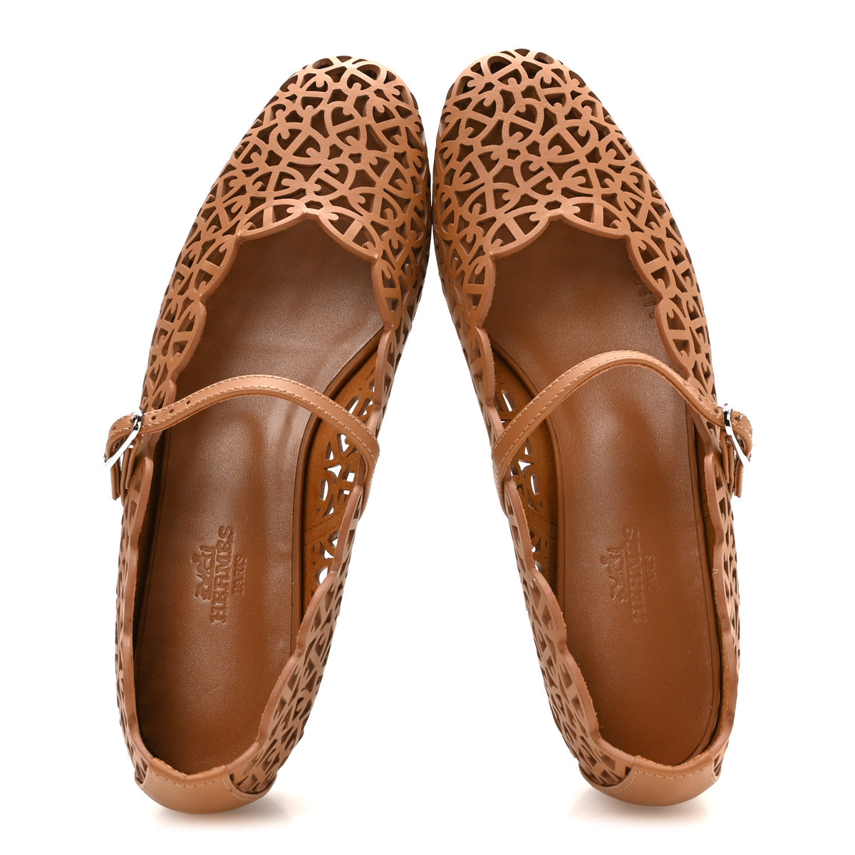 Hermes Calfskin Meli Ballet Flats 36 Naturel 2 of 9