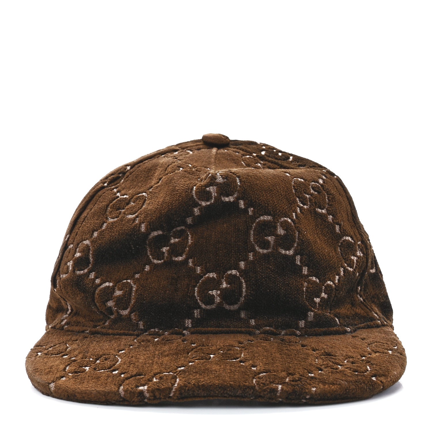 Gucci Velvet GG Monogram Baseball Hat L Brown 2 of 8