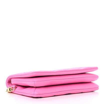 Louis Vuitton Lambskin Embossed Monogram Vuittamins Pochette Coussin Rose Violet 3 of 9