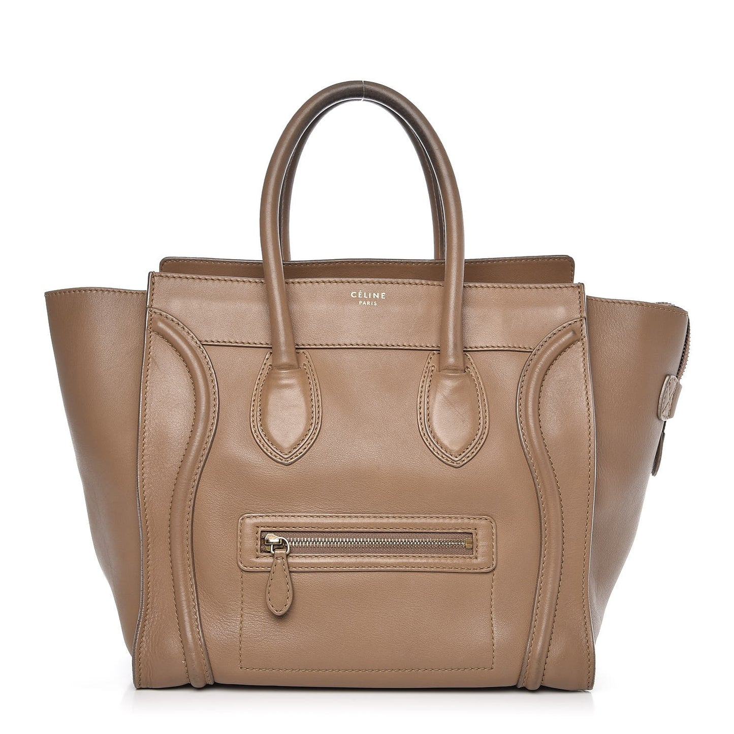 Smooth Calfskin Mini Luggage Camel