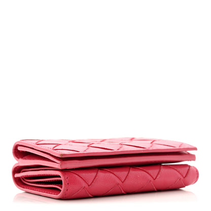 Bottega Veneta Nappa Intrecciato Trifold Wallet Cinnabar 4 of 12