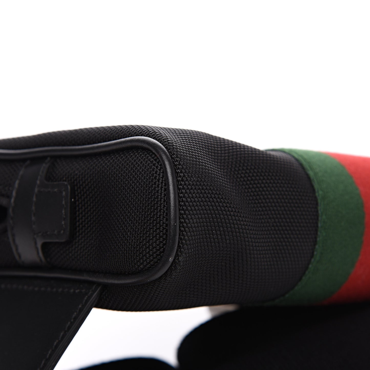 Canvas Web Slim Belt Bag Black