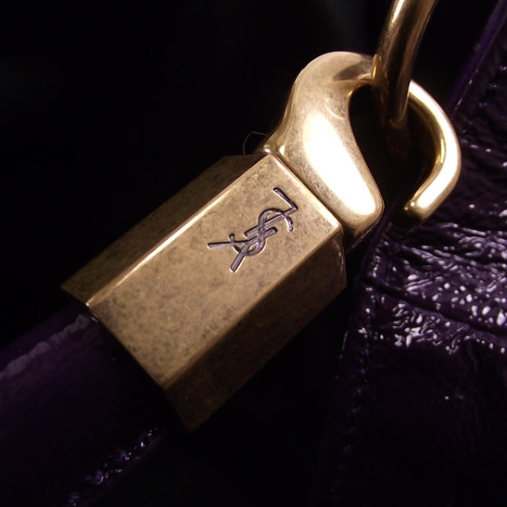 Saint Laurent Patent Roady Purple 9 of 9