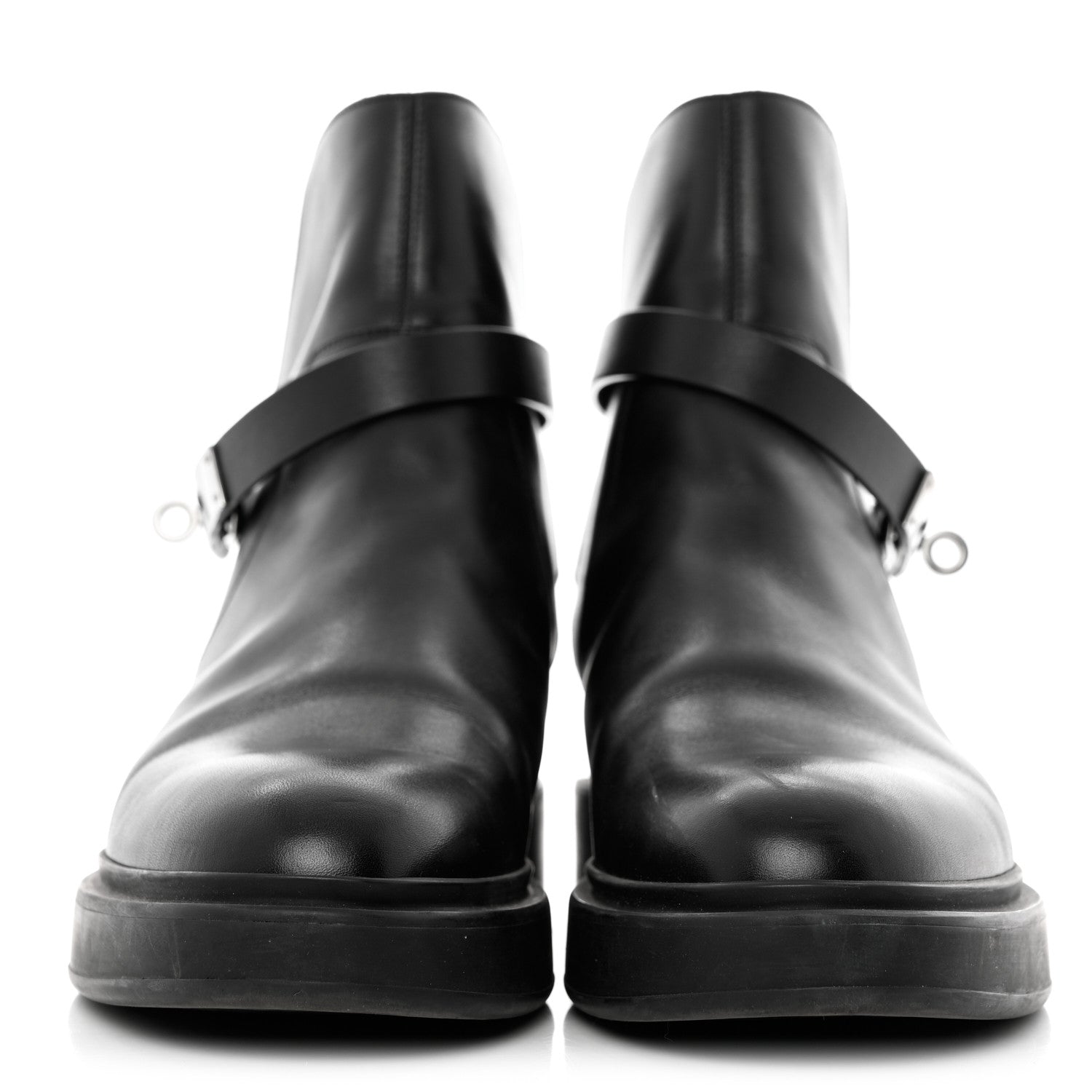 Hermes Calfskin Veo Ankle Boots 38 Black 2 of 8