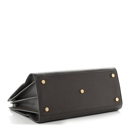 Saint Laurent Grained Calfskin Large Sac de Jour Carryall Earth 4 of 16