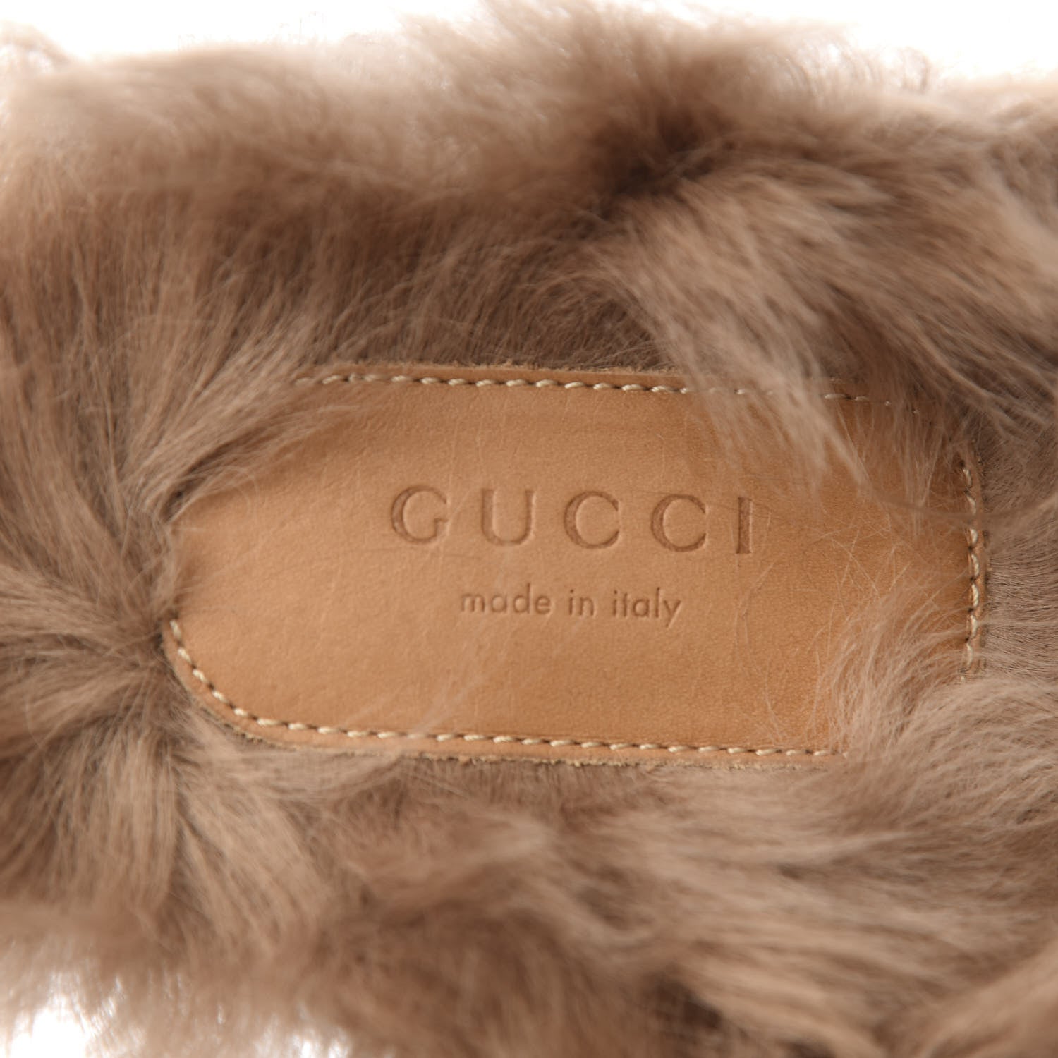 Gucci Velvet GG Monogram Fur Womens Princetown Slippers 35 Avio Dusty Pink 7 of 8