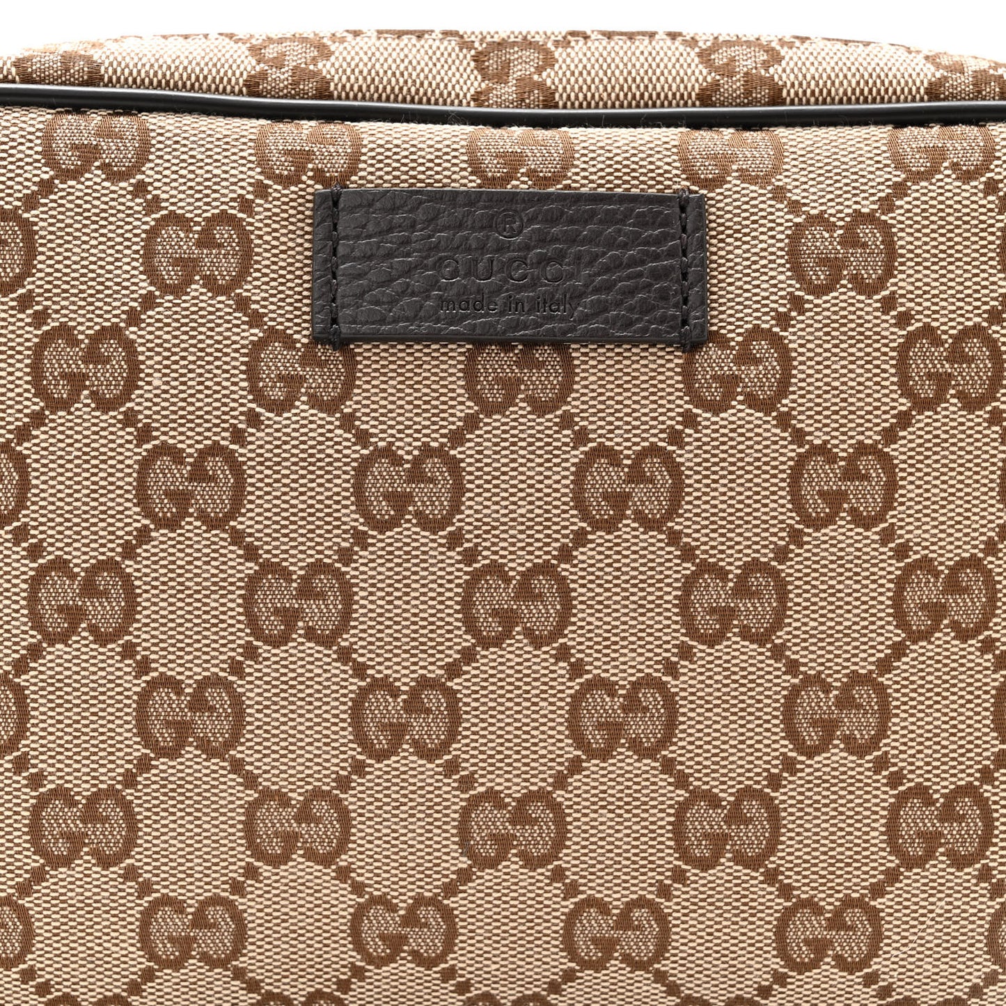 Monogram Dollar Calfskin Belt Bag Beige Ebony Testa di Moro Marrone Scuro
