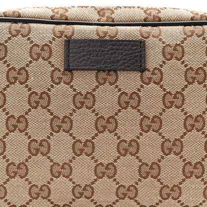 Gucci Monogram Dollar Calfskin Belt Bag Beige Ebony Testa di Moro Marrone Scuro 8 of 10
