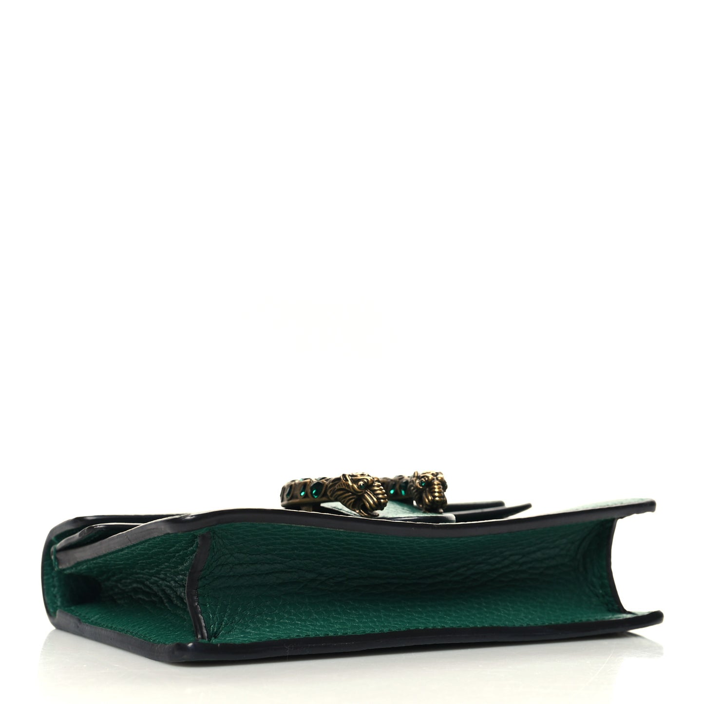 Dollar Calfskin Crystal Super Mini Dionysus Shoulder Bag Emerald
