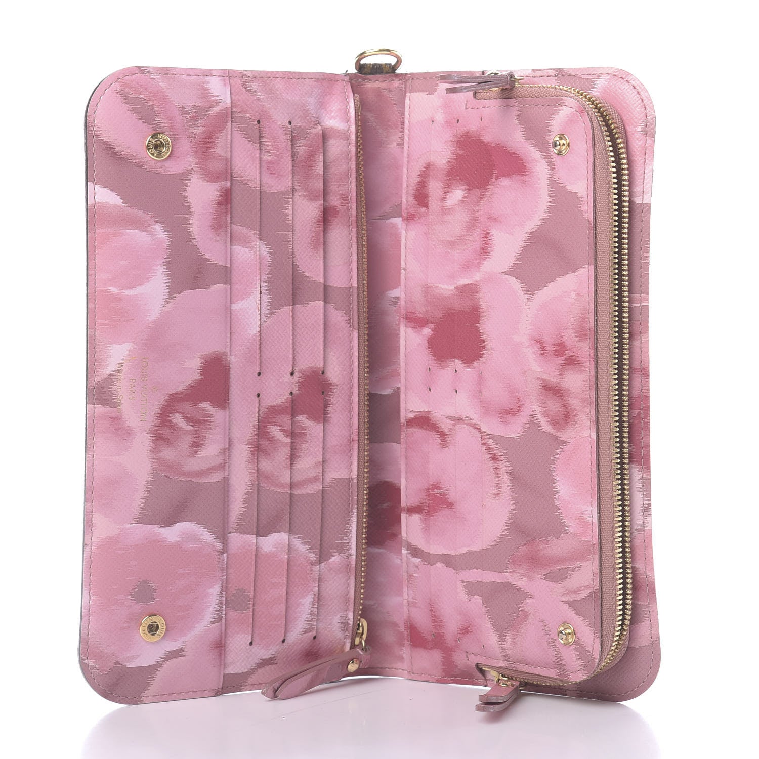 Louis Vuitton Monogram Articles de Voyage Ikat Insolite Wallet Rose Velours 5 of 12