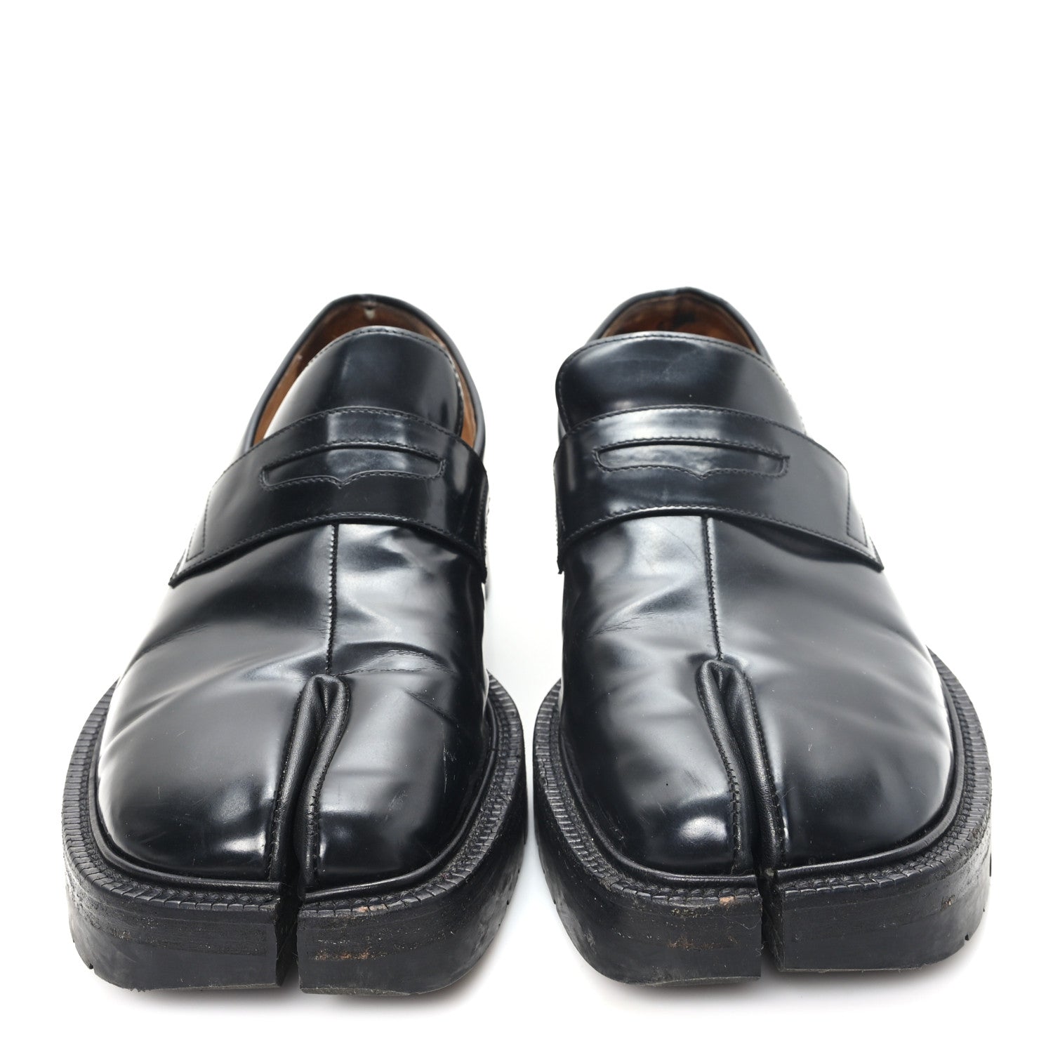 Maison Margiela Brushed Calfskin Tabi Mens Loafers 44 Black 2 of 10
