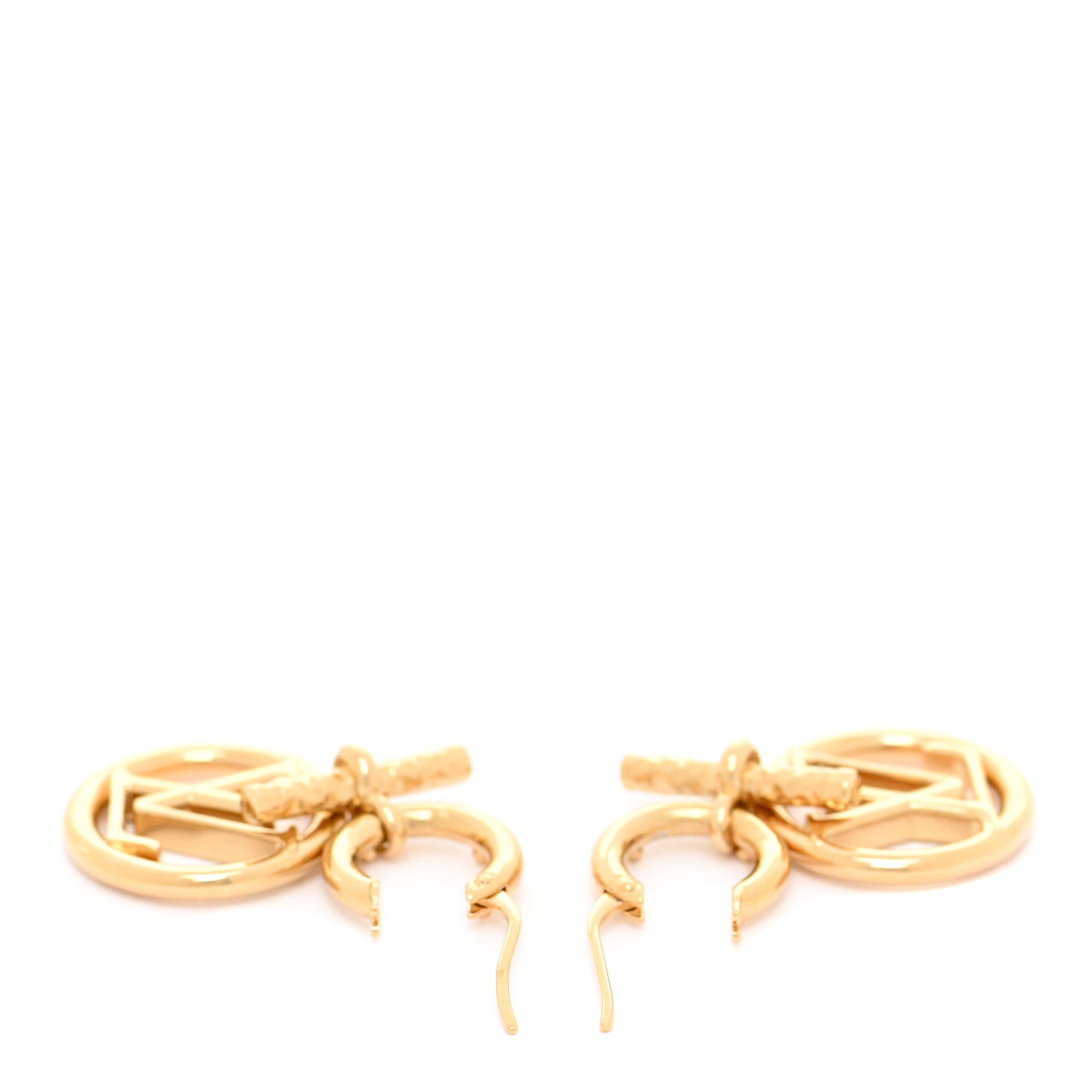 Louis Vuitton Baby Louise Earrings Gold 3 of 7