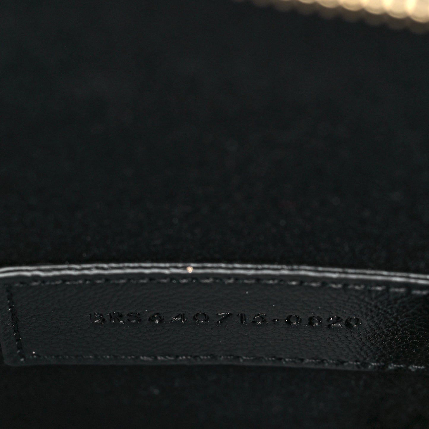 Calfskin Crocodile Embossed Double Pouch On Chain Black