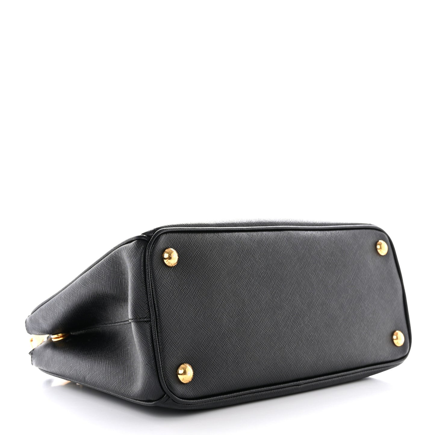 Saffiano Small Galleria Double Zip Tote Black