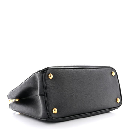 Prada Saffiano Small Galleria Double Zip Tote Black 4 of 10