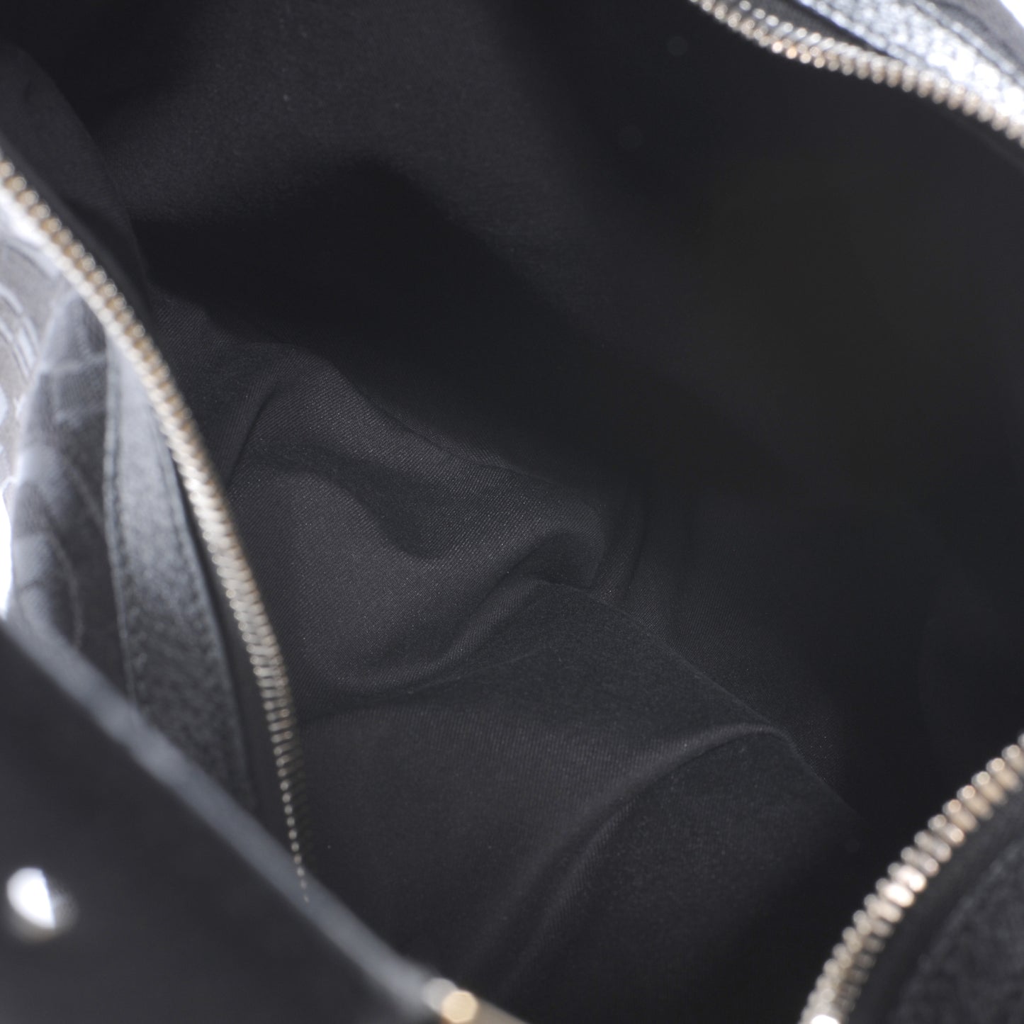 Canvas Horsebit Glam Hobo Black