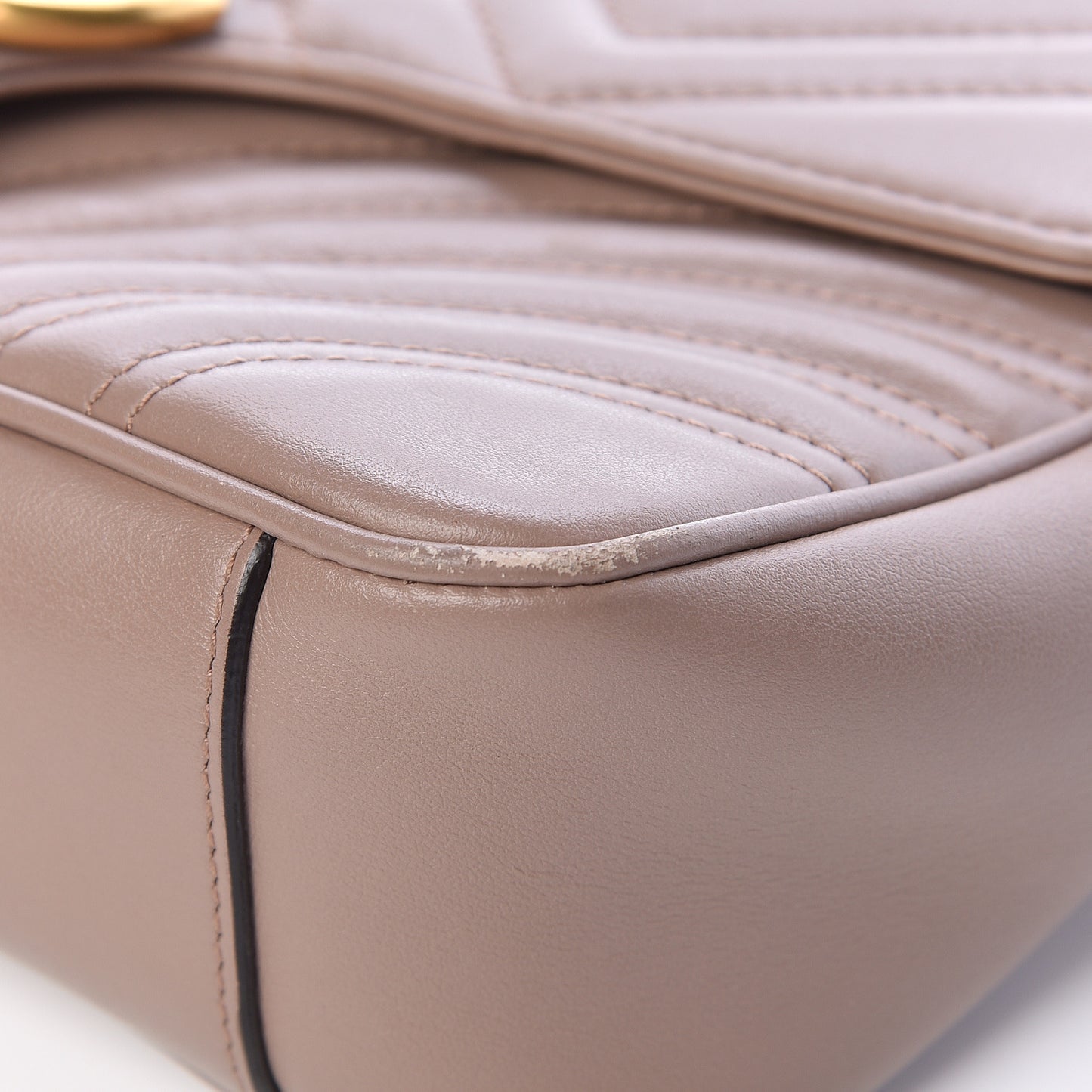 Calfskin Matelasse Small GG Marmont Shoulder Bag Porcelain Rose