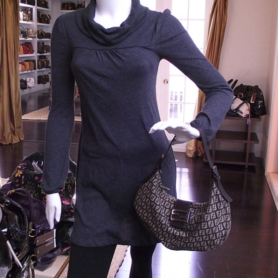 Fendi Zucchino Hobo Shoulder Bag Tobacco 2 of 12