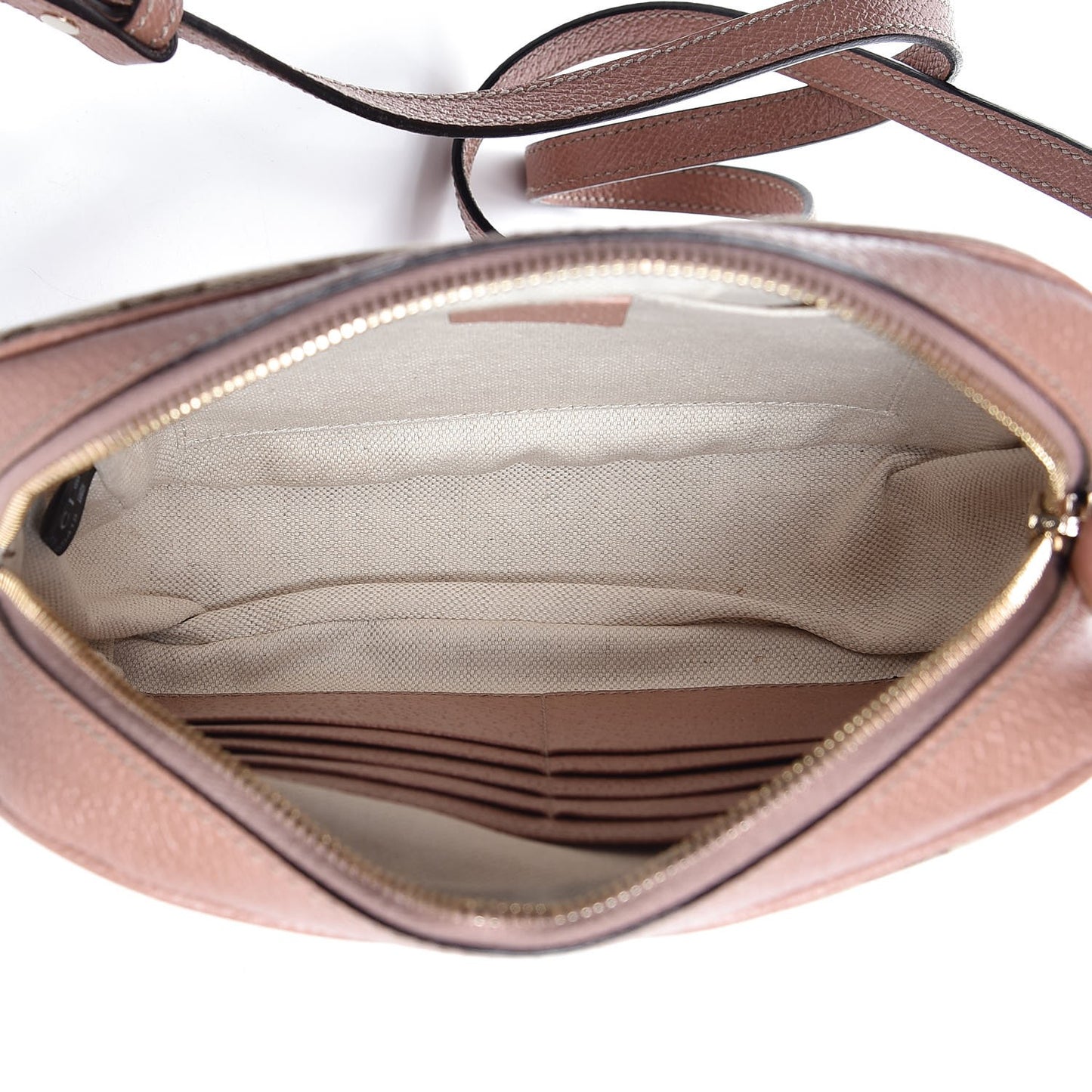 Monogram Mini Bree Messenger Bag Beige Soft Pink