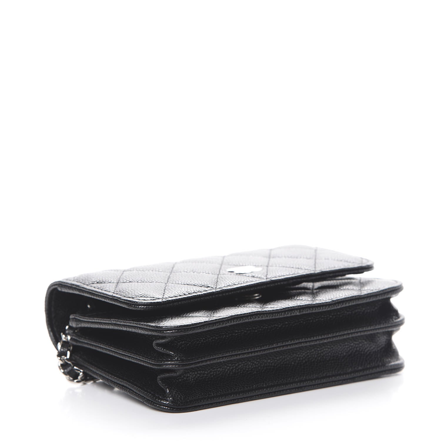 Chanel Caviar Quilted Mini Wallet On Chain WOC Black 3 of 10