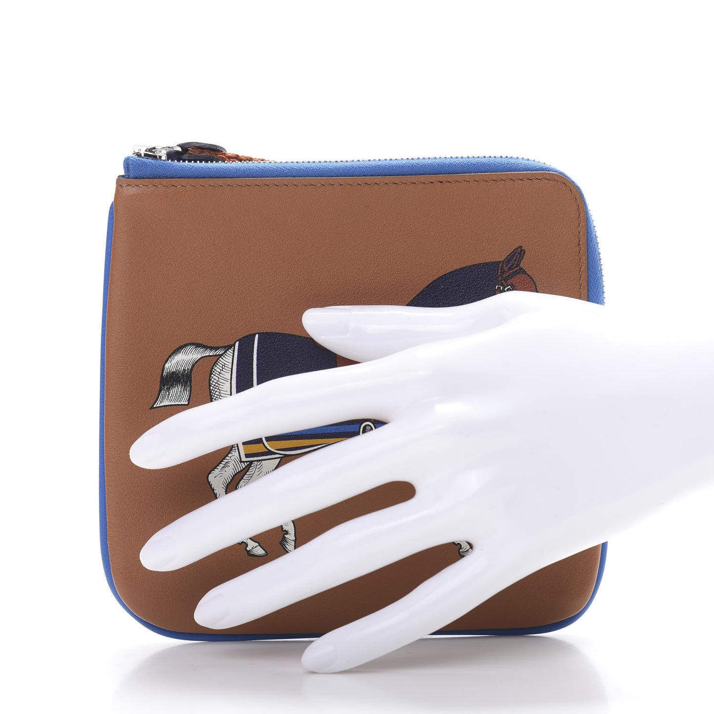 Swift Couverture Nouvelle Carre Pocket Pouch Gold Bleu Encre