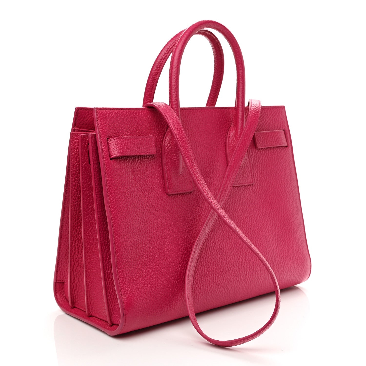 Saint Laurent Grained Calfskin Small Sac De Jour Lipstick Pink 2 of 12