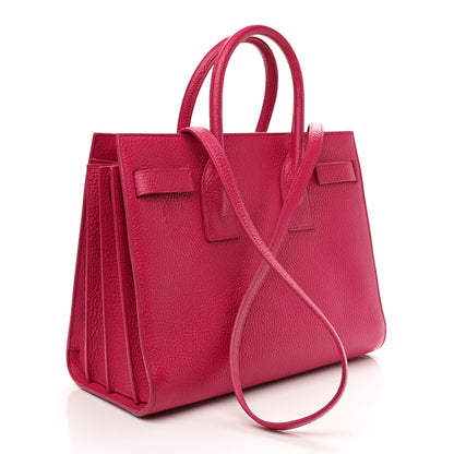Saint Laurent Grained Calfskin Small Sac De Jour Lipstick Pink 2 of 12