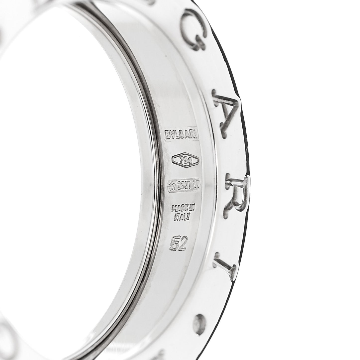 18K White Gold B.Zero1 One-Band Ring 52 6