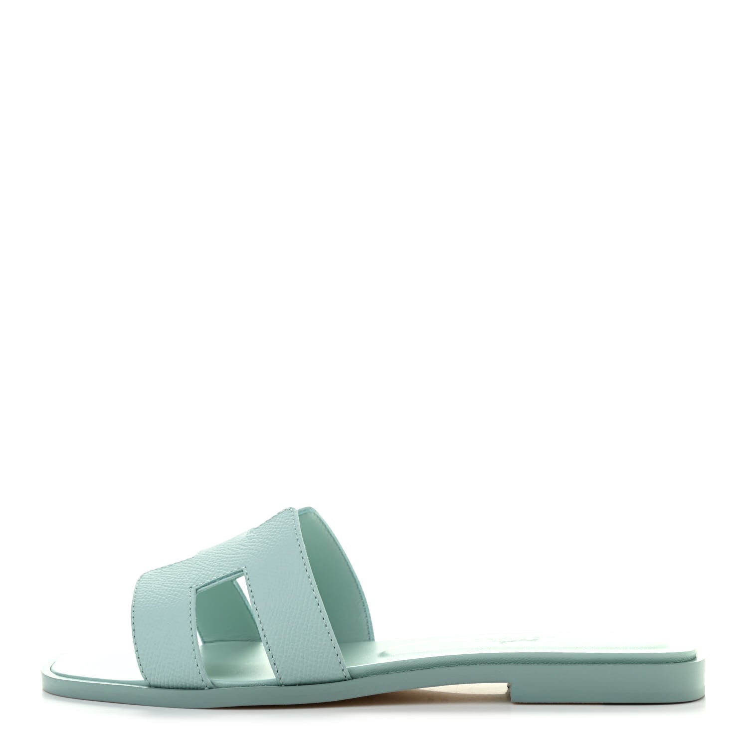 Hermes Epsom Oran Sandals 36 Vert Embrun 1 of 8