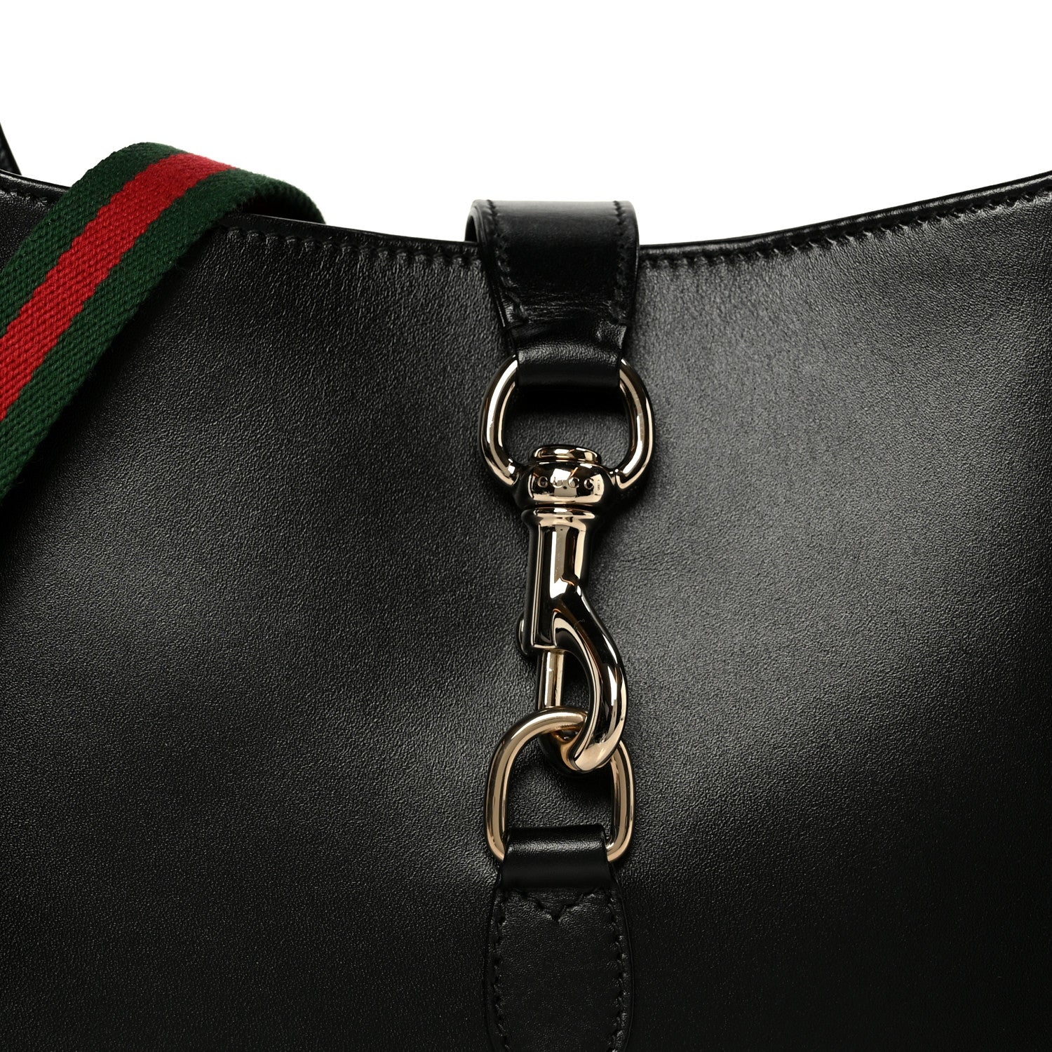 Gucci Boarded Dyana Lux Calfskin Medium Jackie 1961 Hobo Black 9 of 11