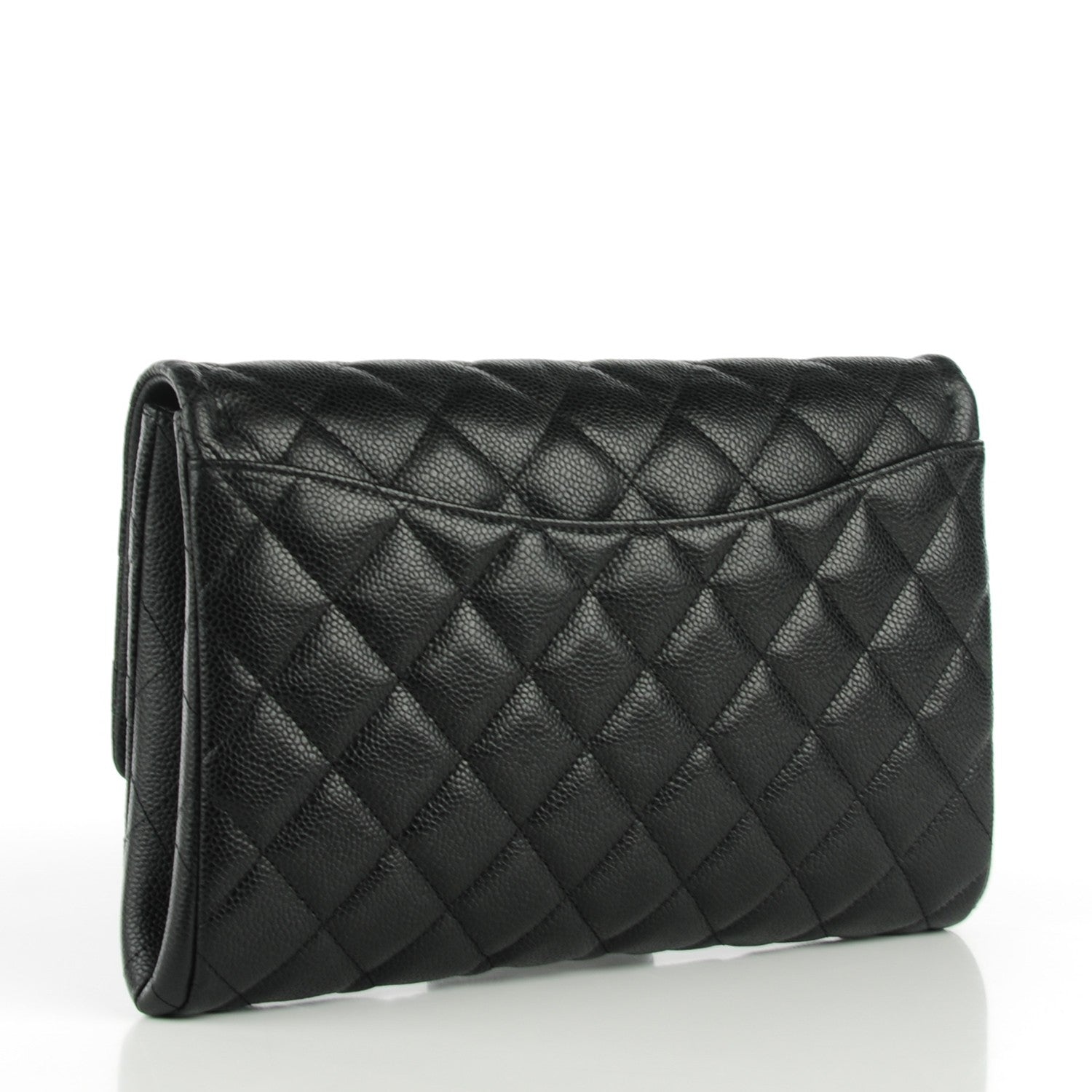 Chanel Caviar Quilted Clutch With Chain Flap Black 3 of 7