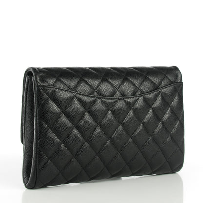 Chanel Caviar Quilted Clutch With Chain Flap Black 3 of 7