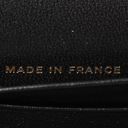 Chanel Lambskin Quilted Enamel CC Flap Wallet Black 7 of 11