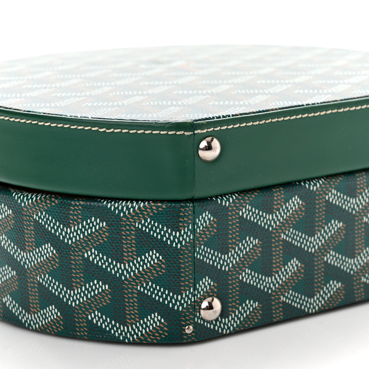 Goyard Goyardine Alto Hatbox Green 8 of 10